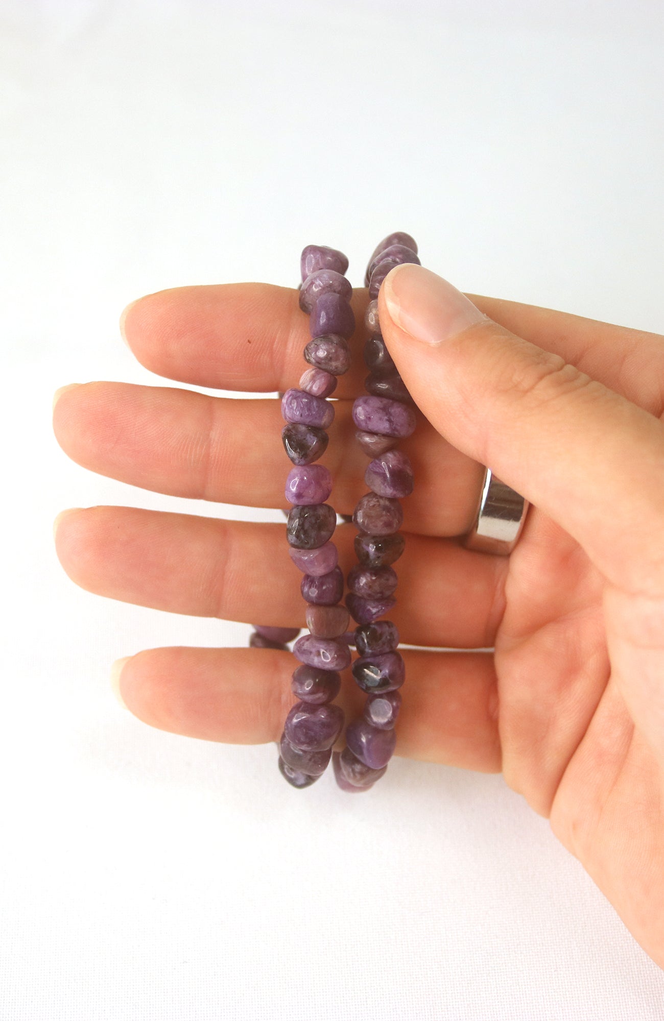 Charoite Nugget AAA Bracelet